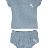 Crew Blue Rib Cotton Set