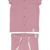 Crew Pink Cotton Short Set