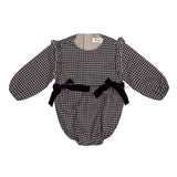 Teela Brown/Off-White Tweed Romper