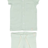 Crew Celery Cotton Short Set