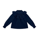 Teela Navy Taffeta Blouse