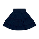 Teela Navy Tafetta Skirt