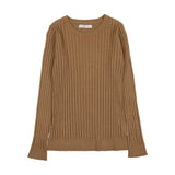 Coco Blanc Camel Ribbed Sweater