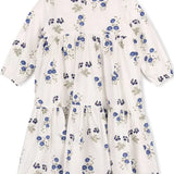 One Child White Rise Embroidered Dress