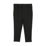 Lil Legs Black Knit Pants With Seam