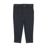 Lil Legs Navy Knit Pants With Seam