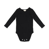 Lil Legs Black Knit Crewneck Onesie