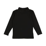 Lil Legs Black Bamboo Mockneck