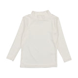 Lil Legs Winter White Bamboo Mockneck