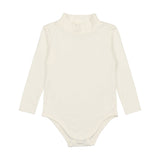 Lil Legs Winter White Bamboo Mockneck Onesie