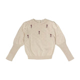 Teela Ivory Pop Knit Sweater