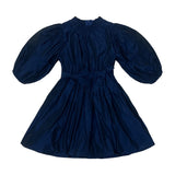 Alitsa Navy Taffeta Bow Dress