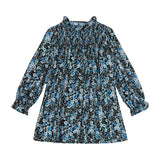 Piccola Ludo Blue Floral Girella Dress