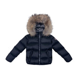 Colmar Black Down Coat With Fur