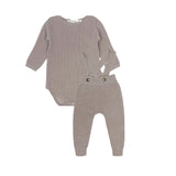 Teela Oatmeal Pebbles Romper Set