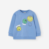 Losan Blue Graphic Sweatshirt