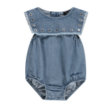 Jay Bee Denim Sailor Grommet Romper