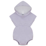 Kix Lavender Colorblock Hooded Romper