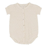 Analogie Natural Ivory Knit Girls Romper