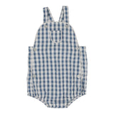 Analogie Bright Blue Gingham Pocket Romper