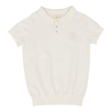 Analogie Cream Short Sleeve Knit Polo