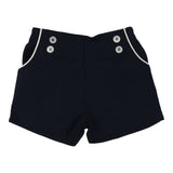 Analogie Navy Button Shorts