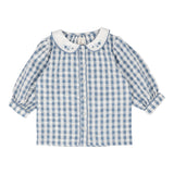 Analogie Bright Blue Gingham Girls Shirt