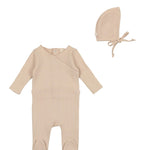 Lilette Petal Pointelle Footie & Bonnet Set