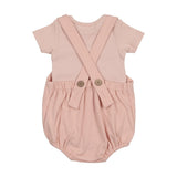 Mema Rose Striped Romper Set