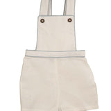 Noma White Light Blue Contrast Binding Overalls