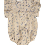 Noma Light Blue Eyelet Floral Romper