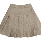 Noma Grey Tweed Pleated Skirt