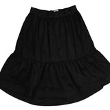 Noma Black Suede High Low Skirt