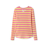 No Name Pink/Yellow Stripe Tee