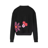 Poet Black Embroidered Sweatshirt