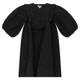 Pompomme Black Frill Yoke Dress