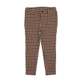 Analogie Tan Plaid Printed Pants