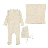 Lilette Milk/Rose Printed Pointelle Wrap Take Me Home Set