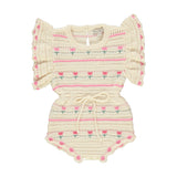 Bebe Organic Tulip Crochet Paloma Romper