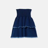 My Little Cozmo Denim Herringbone Rita Skirt