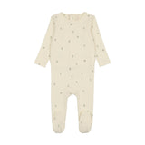 Lilette Ivory/Mint Scattered Cherry Footie Set