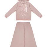 Crew Pink Waffle Zip Maxi Set