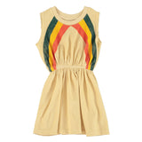 Piupiuchick Sand Multi Stripes Terry Dress