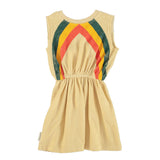 Piupiuchick Sand Multi Stripes Terry Dress