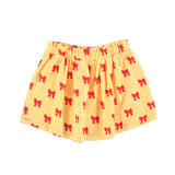 Piupiuchick Yellow & Red Bow Knee Length Skirt