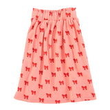 Piupiuchick Pink & Red Bow Long Skirt