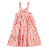 Piupiuchick Pink Flowers Long Layered Dress