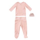 Kipp Pink Felt Knit Wrap Set