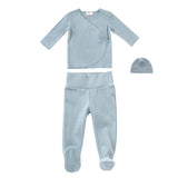 Kipp Blue Felt Knit Wrap Set