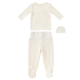 Kipp White Felt Knit Wrap Set